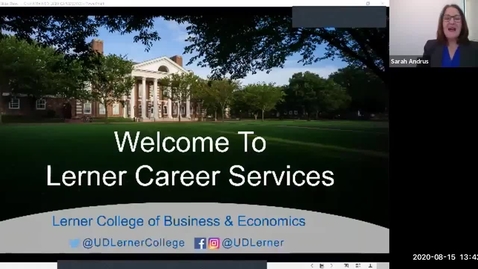 Thumbnail for Lerner College Career Services Graduate Orientation