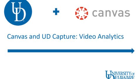 Thumbnail for entry UD Capture in Canvas: Analytics