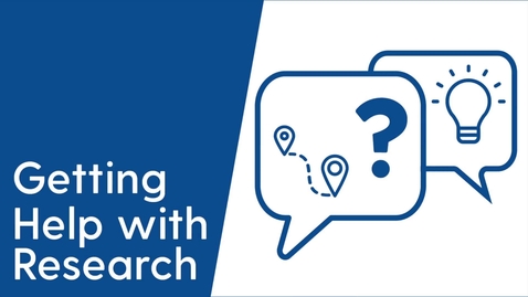 Thumbnail for Getting Help with Research