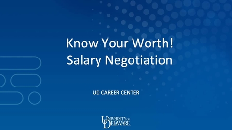 Thumbnail for entry Salary Negotiation