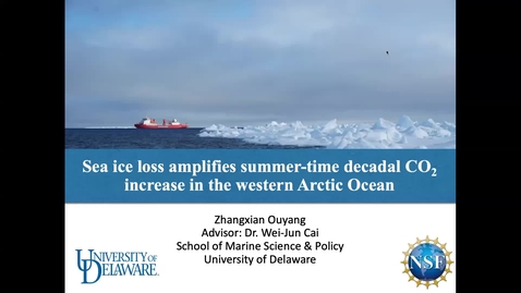 Thumbnail for 6A: Sea-ice loss amplifies summertime decadal CO2 increase in the western Arctic Ocean, Zhangxian Ouyang