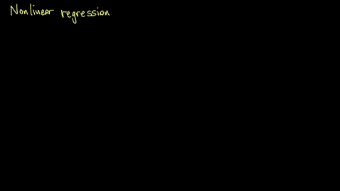 Thumbnail for Nonlinear regression