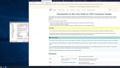 Thumbnail for entry Introduction to UNIX Shell On Caviness Day 1