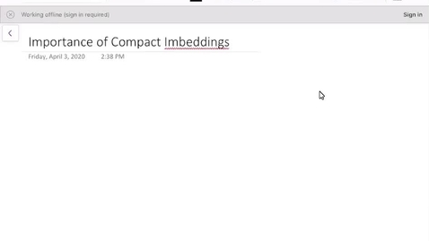 Thumbnail for Importance of Compact Imbeddings