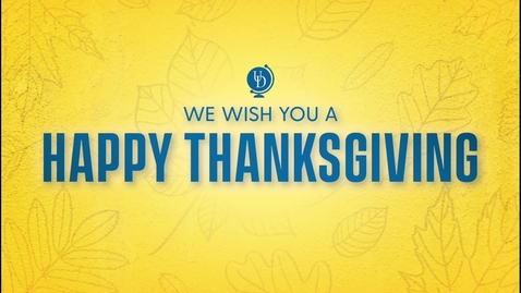 Thumbnail for Thanksgiving Dinner Welcome