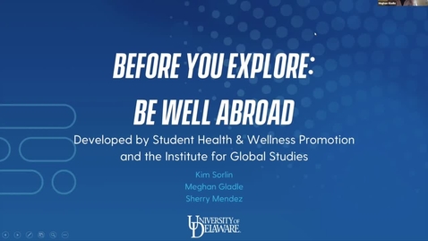 Thumbnail for entry Before You Explore: Be Well Abroad