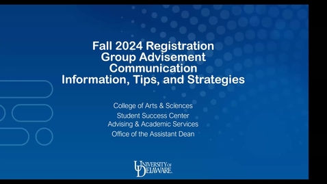 Thumbnail for COMM 4/2/24 Spring 2024 Group Advising