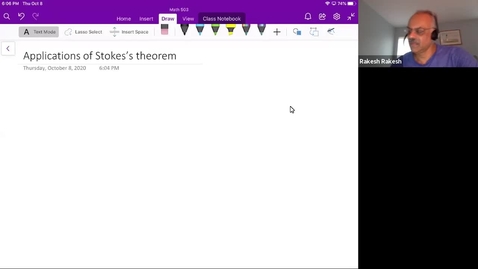 Thumbnail for entry Applications of Stokes's theorem