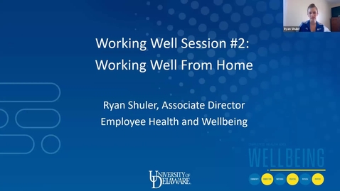 Thumbnail for Working Well: Working Well From Home