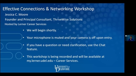 Thumbnail for entry Effective Connections and Networking