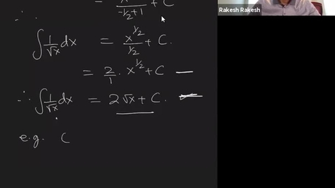 Thumbnail for entry Antiderivatives, 6.1, Math 221 Winter 2021