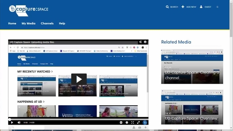 Thumbnail for entry UD Capture Space: Personal Recording