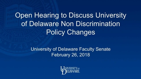 Thumbnail for 2017-2018/videos/09Faculty Senate Open Hearing February 26th 2018.mp4