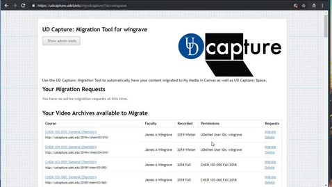 Thumbnail for entry Migrating Your Older Videos to the New UD Capture Space