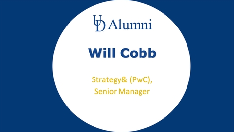 Thumbnail for entry BUAD 110 Alumni Videos Will Cobb - Senior Manager