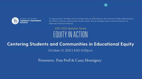 Thumbnail for entry Centering Students and Communities in Educational Equity