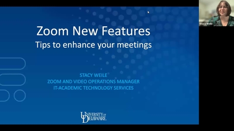 Thumbnail for entry Zoom New Features Workshop