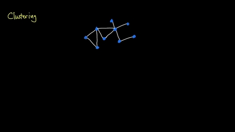 Thumbnail for Clustering coefficients