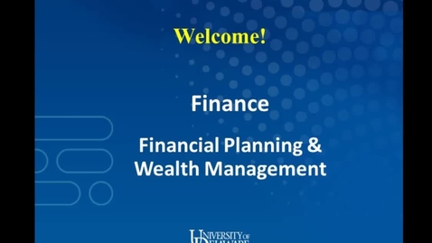 Thumbnail for entry Finance and Financial Planning — Lerner College of Business and Economics