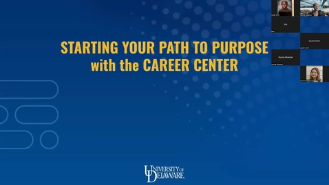 Thumbnail for UD Career Center NSO Zoom Session: 7-25-22