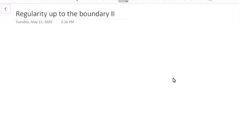 Thumbnail for Regularity up to the boundary II