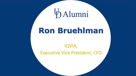 Thumbnail for entry BUAD 110 Alumni Videos Ron Bruehlman - Exec VP