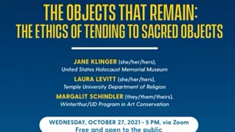 Thumbnail for The Objects that Remain: The Ethics of Tending to Sacred Objects