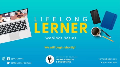 Thumbnail for entry Lifelong Lerner Expert Webinar Series: Financial Literacy Feb. 18, 2021