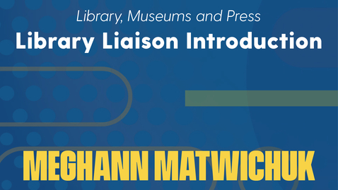 Thumbnail for Meghann Matwichuk Introduction