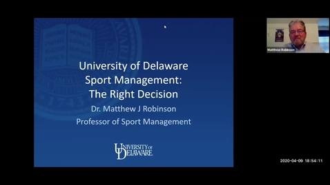 Thumbnail for Sport Management — Lerner College of Business and Economics