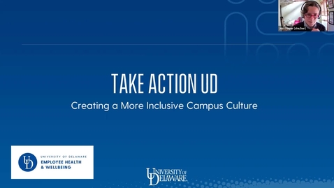 Thumbnail for entry TakeActionUD: Session 5 | Creating a More Inclusive Campus Culture
