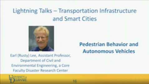 Thumbnail for Earl (Rusty) Lee: Pedestrian Behavior and Autonomous Vehicles