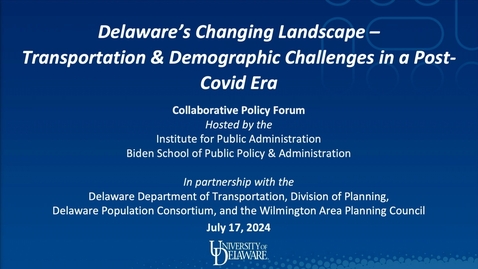 Thumbnail for Delaware's Changing Landscape