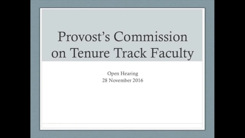 Thumbnail for entry 2016-2017/07Hearing On Discussion Of Tenure Nov 29th, 2016.mp4