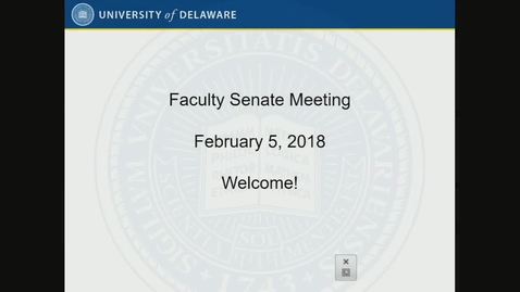 Thumbnail for 2017-2018/videos/08Faculty Senate Meeting February 5th 2018.mp4