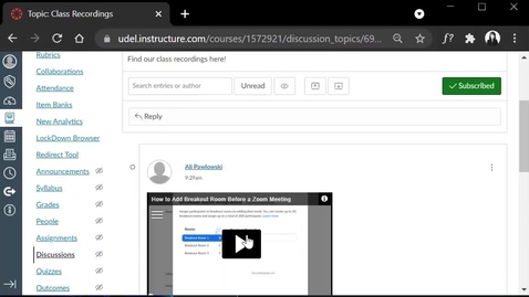 Thumbnail for Sharing Videos with Combined Sections