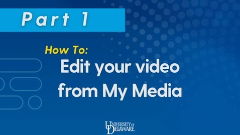 Thumbnail for UD Capture Editing - Part 1