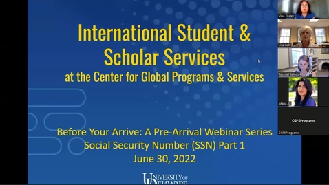 Thumbnail for entry Before You Arrive Webinar 5 - Social Security Number (SSN)