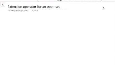 Thumbnail for Extension operator on open sets U