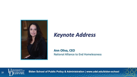 Thumbnail for Keynote Address and DE Interagency Collaborative to End Homelessness Panel (3/4)