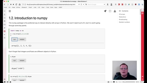 Thumbnail for DS1: Introduction to numpy