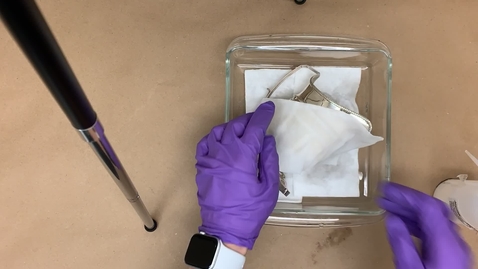 Thumbnail for coating removal with solvent poultice