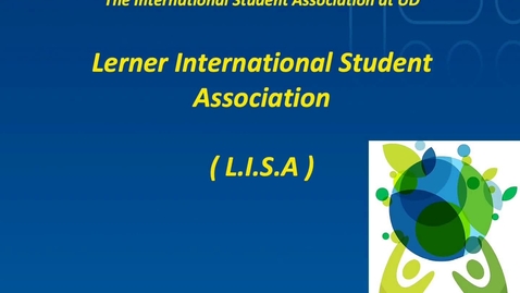 Thumbnail for entry Lerner International Student Assocation (LISA) Welcome