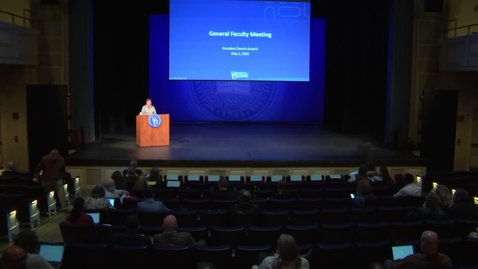 Thumbnail for General Faculty Meeting May 1st, 2023