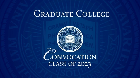 Thumbnail for entry 2023 Grad College Convocation