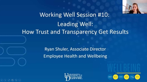 Thumbnail for Working Well: Leading Well- How Trust and Transparency Get Results