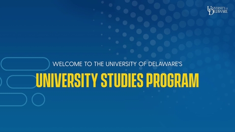 Thumbnail for Welcome to University Studies!