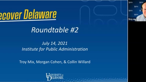 Thumbnail for entry Recover Delaware Roundtable #2