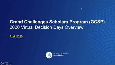 Thumbnail for entry Grand Challenges Scholars