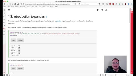 Thumbnail for entry DS1: Introduction to pandas